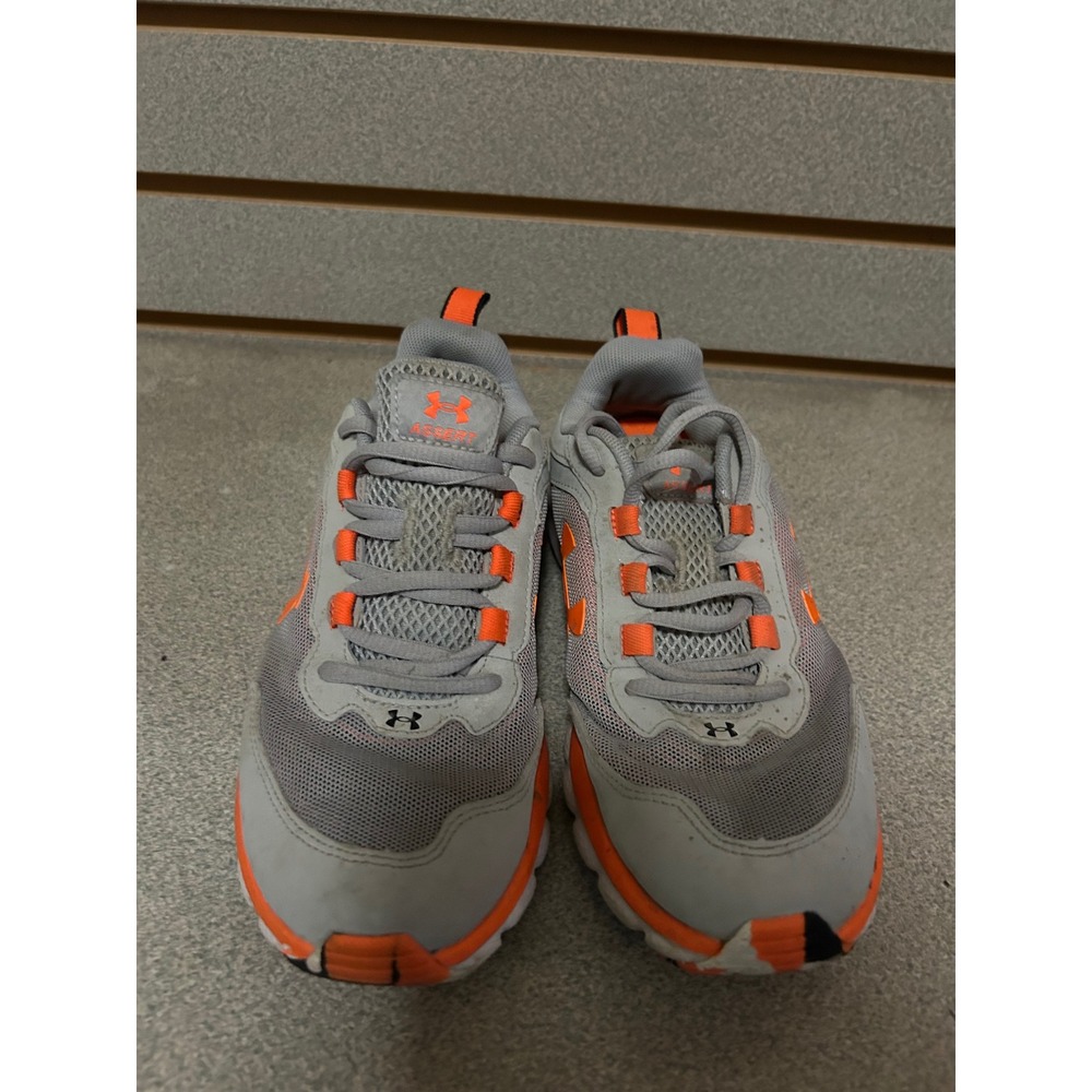 Under Armour Assert 9 Kids Running Shoes Grey Orange 3024833-107 Size 4Y - Picture 3 of 7